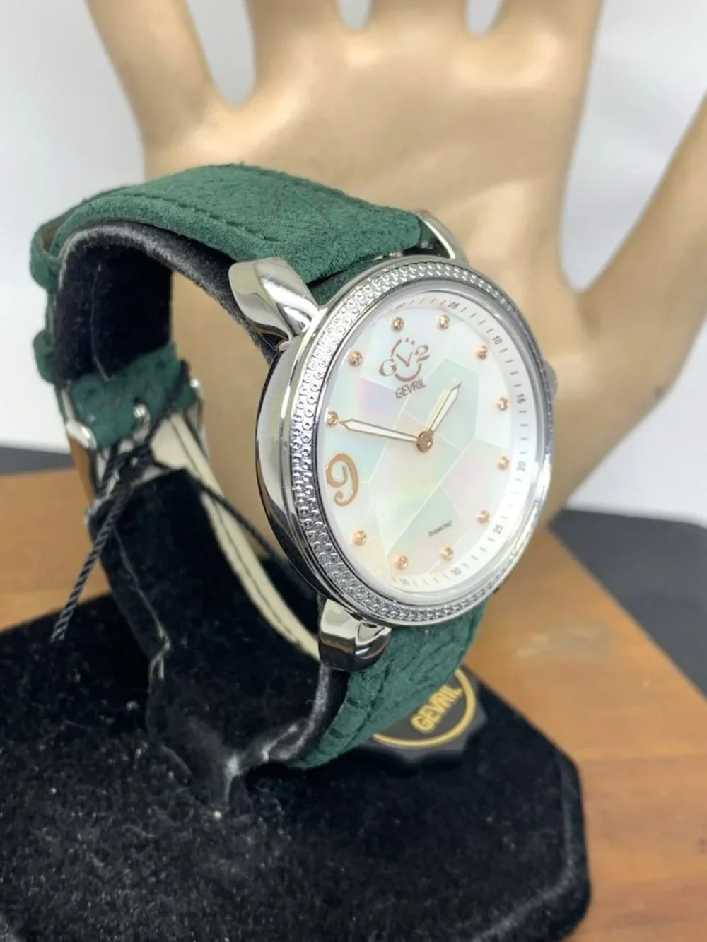 GV2 by Gevril Women's Watch 12600 Ravenna Swiss Quartz Mother of Pearl Dial 37mm